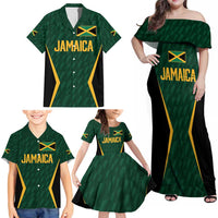 Custom Jamaican Cricket Jersey Special Edition 2024 Family Matching Off Shoulder Maxi Dress and Hawaiian Shirt - Wonder Print Shop