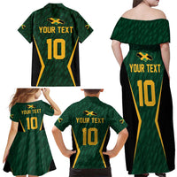 Custom Jamaican Cricket Jersey Special Edition 2024 Family Matching Off Shoulder Maxi Dress and Hawaiian Shirt - Wonder Print Shop