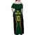 Custom Jamaican Cricket Jersey Special Edition 2024 Family Matching Off Shoulder Maxi Dress and Hawaiian Shirt - Wonder Print Shop
