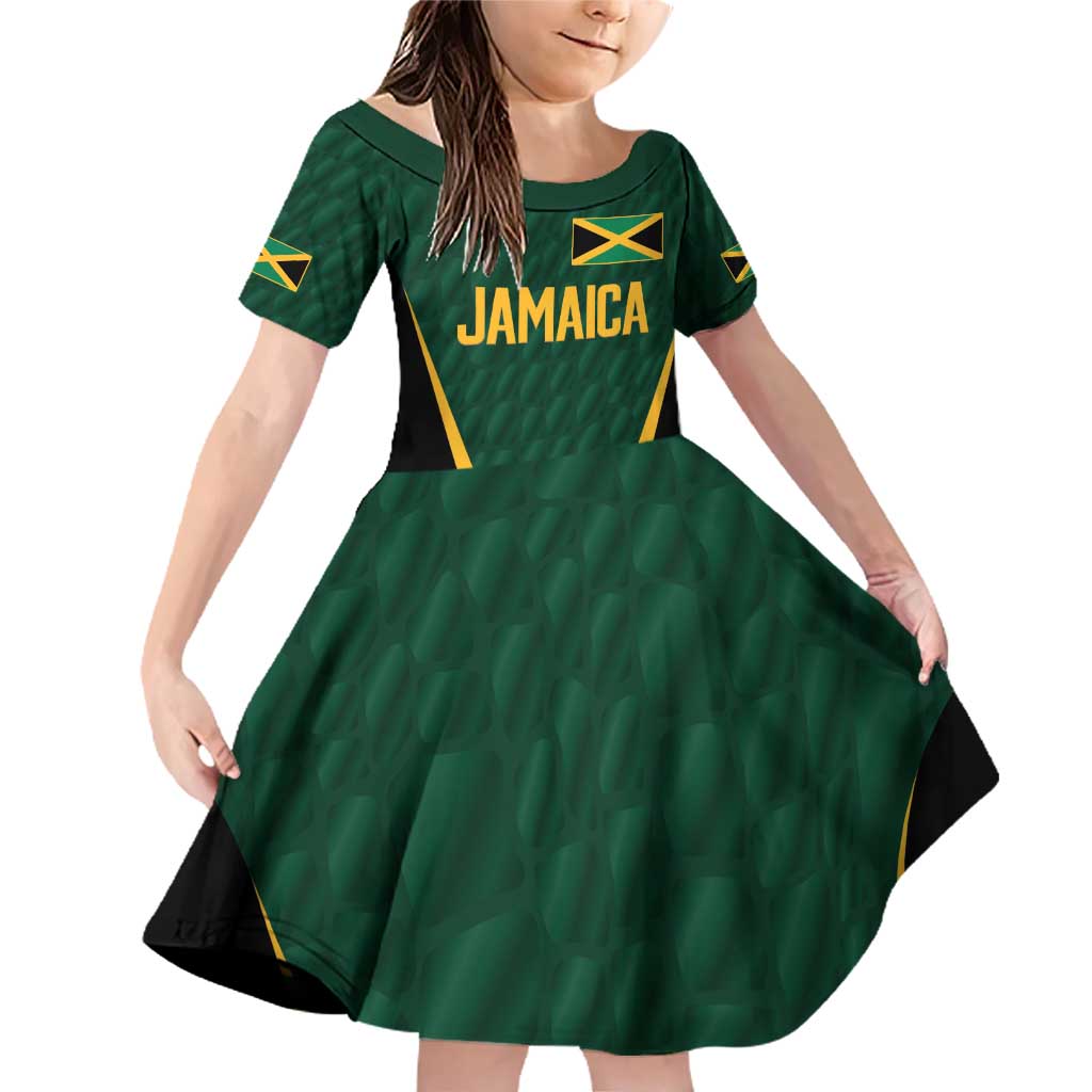 Custom Jamaican Cricket Jersey Special Edition 2024 Family Matching Off Shoulder Short Dress and Hawaiian Shirt - Wonder Print Shop