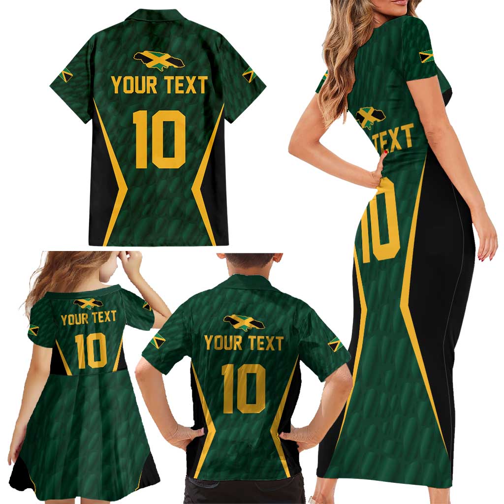 Custom Jamaican Cricket Jersey Special Edition 2024 Family Matching Short Sleeve Bodycon Dress and Hawaiian Shirt - Wonder Print Shop