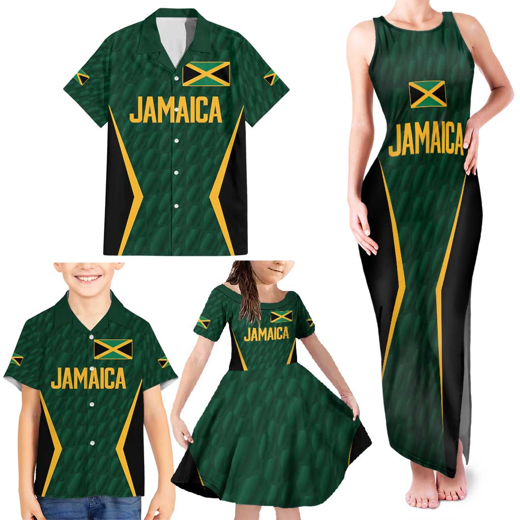 Custom Jamaican Cricket Jersey Special Edition 2024 Family Matching Tank Maxi Dress and Hawaiian Shirt - Wonder Print Shop