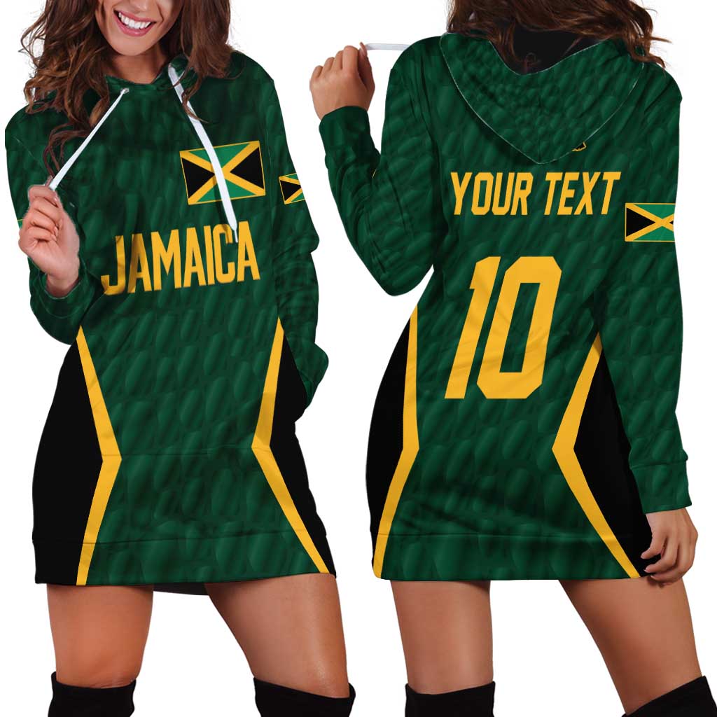 Custom Jamaican Cricket Jersey Special Edition 2024 Hoodie Dress - Wonder Print Shop