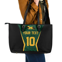 Custom Jamaican Cricket Jersey Special Edition 2024 Leather Tote Bag - Wonder Print Shop