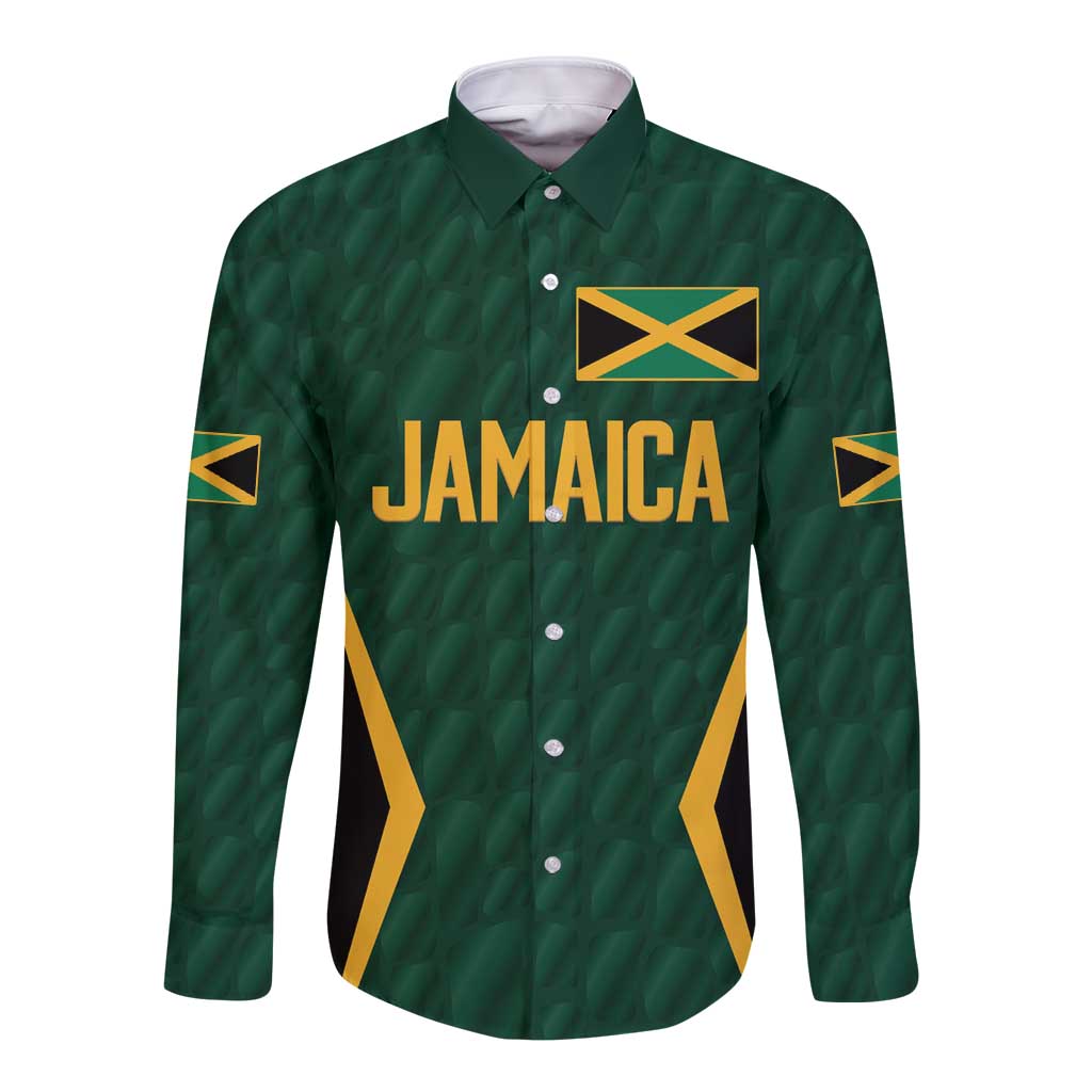 Custom Jamaican Cricket Jersey Special Edition 2024 Long Sleeve Button Shirt - Wonder Print Shop