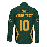Custom Jamaican Cricket Jersey Special Edition 2024 Long Sleeve Button Shirt - Wonder Print Shop