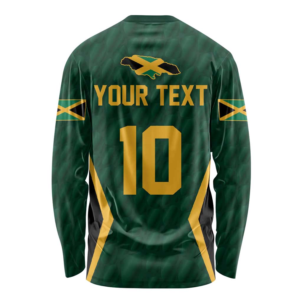 Custom Jamaican Cricket Jersey Special Edition 2024 Long Sleeve Shirt - Wonder Print Shop