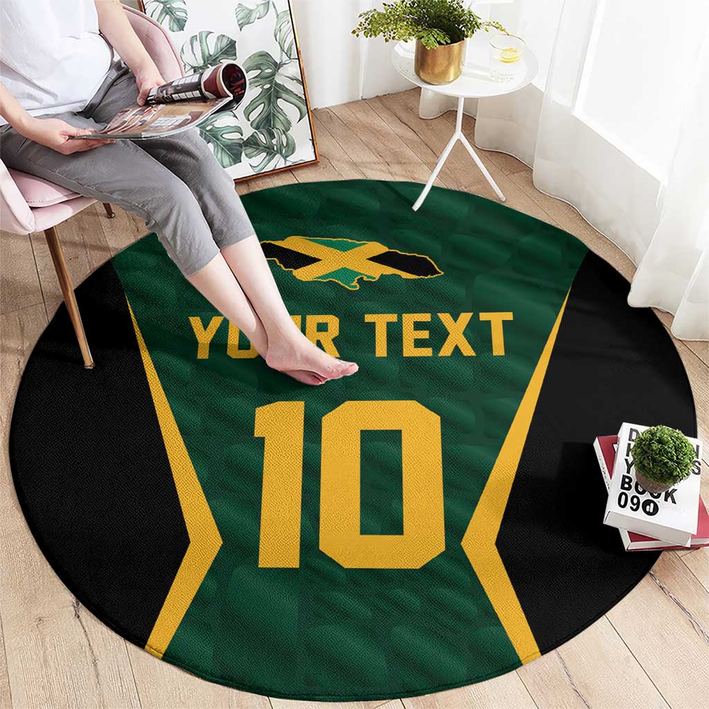 Custom Jamaican Cricket Jersey Special Edition 2024 Round Carpet