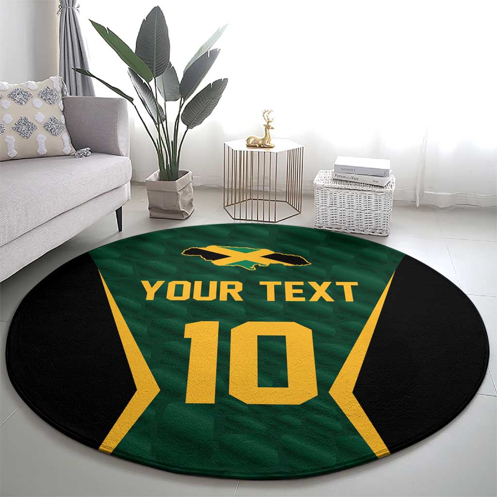 Custom Jamaican Cricket Jersey Special Edition 2024 Round Carpet
