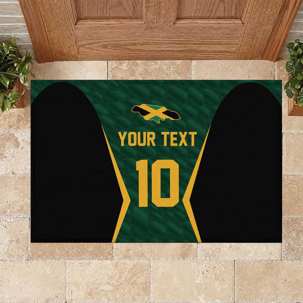Custom Jamaican Cricket Jersey Special Edition 2024 Rubber Doormat - Wonder Print Shop