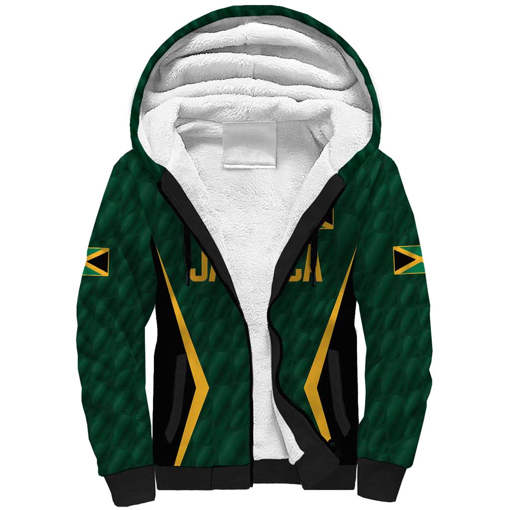 Custom Jamaican Cricket Jersey Special Edition 2024 Sherpa Hoodie - Wonder Print Shop