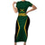 Custom Jamaican Cricket Jersey Special Edition 2024 Short Sleeve Bodycon Dress - Wonder Print Shop
