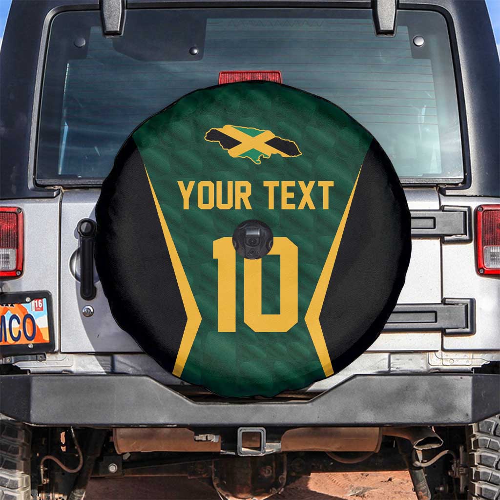 Custom Jamaican Cricket Jersey Special Edition 2024 Spare Tire Cover - Wonder Print Shop