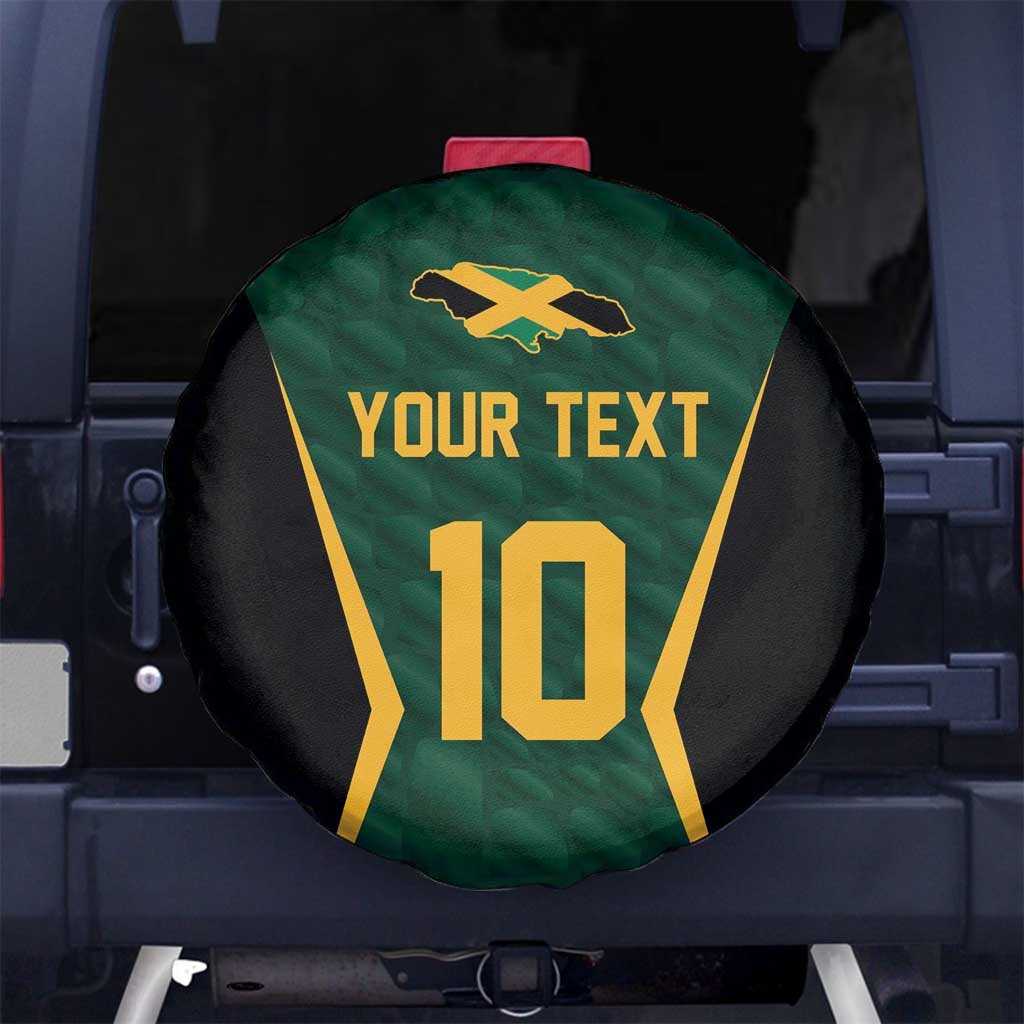 Custom Jamaican Cricket Jersey Special Edition 2024 Spare Tire Cover - Wonder Print Shop