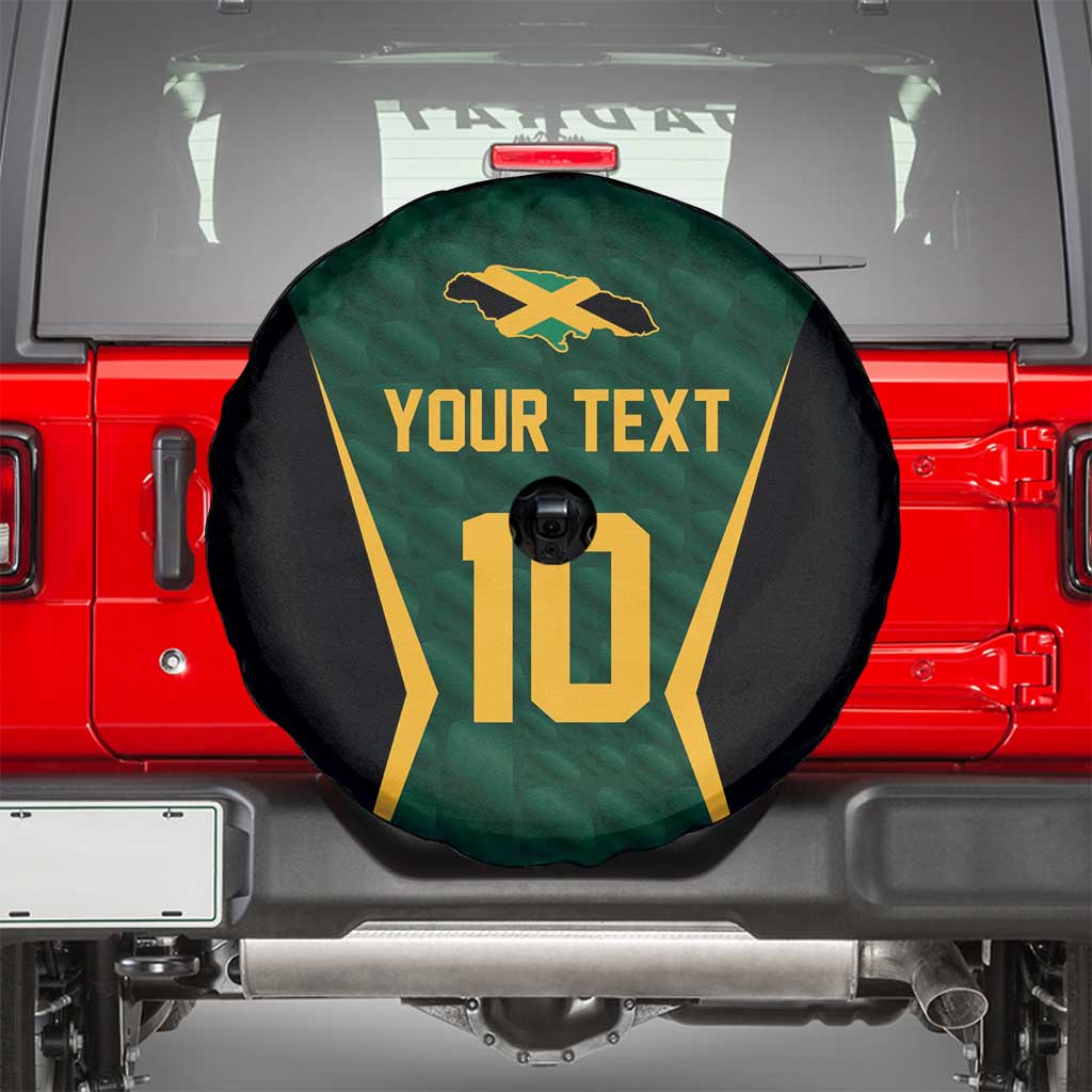 Custom Jamaican Cricket Jersey Special Edition 2024 Spare Tire Cover - Wonder Print Shop