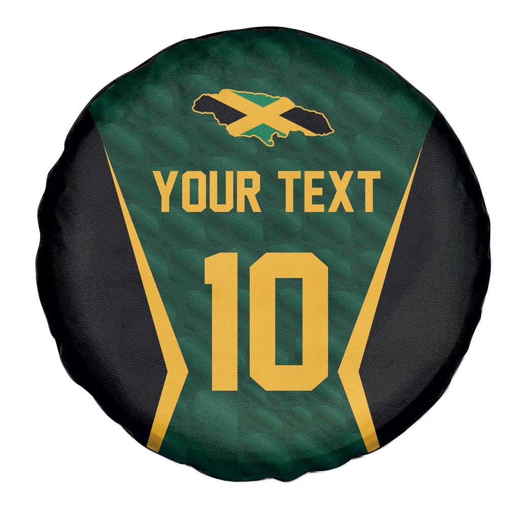 Custom Jamaican Cricket Jersey Special Edition 2024 Spare Tire Cover - Wonder Print Shop