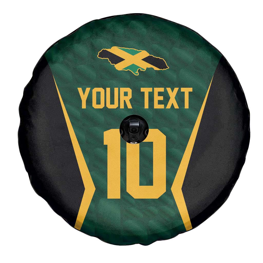 Custom Jamaican Cricket Jersey Special Edition 2024 Spare Tire Cover - Wonder Print Shop