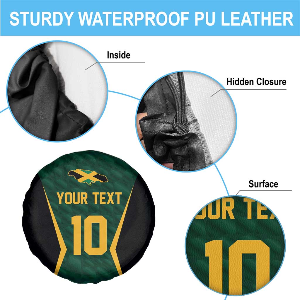 Custom Jamaican Cricket Jersey Special Edition 2024 Spare Tire Cover - Wonder Print Shop