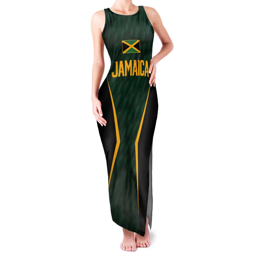 Custom Jamaican Cricket Jersey Special Edition 2024 Tank Maxi Dress - Wonder Print Shop