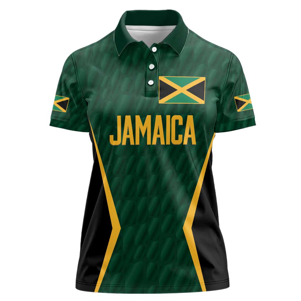 Custom Jamaican Cricket Jersey Special Edition 2024 Women Polo Shirt - Wonder Print Shop