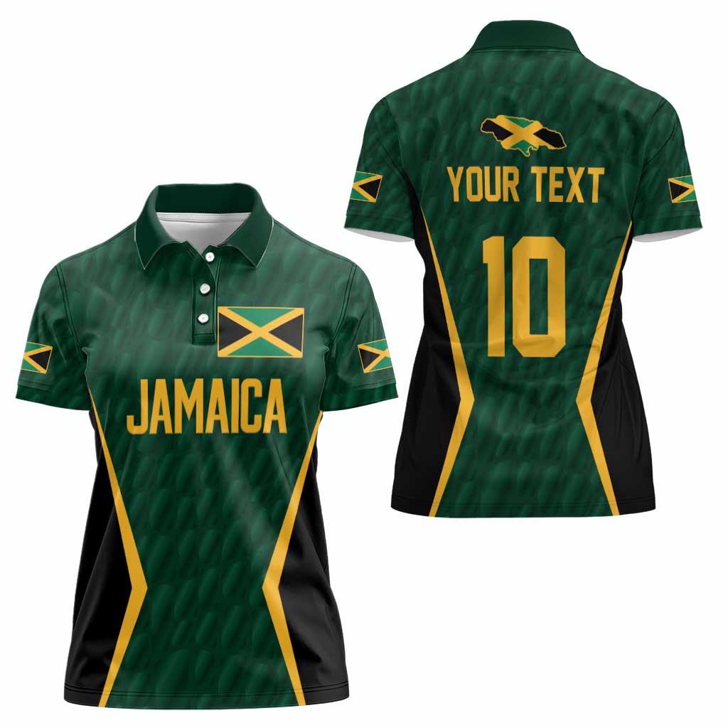 Custom Jamaican Cricket Jersey Special Edition 2024 Women Polo Shirt - Wonder Print Shop