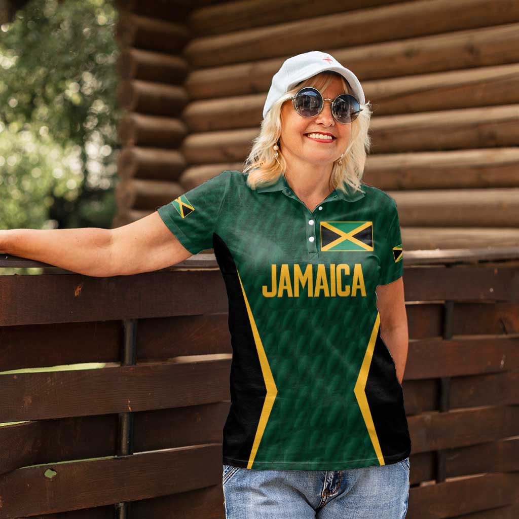 Custom Jamaican Cricket Jersey Special Edition 2024 Women Polo Shirt - Wonder Print Shop