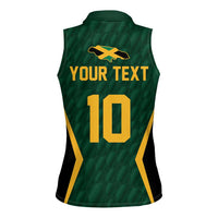 Custom Jamaican Cricket Jersey Special Edition 2024 Women Sleeveless Polo Shirt - Wonder Print Shop