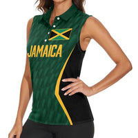 Custom Jamaican Cricket Jersey Special Edition 2024 Women Sleeveless Polo Shirt - Wonder Print Shop
