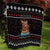 Vikings Christmas Quilt Santa Warrior on The Viking Ship with Xmas and Snowflake Pattern - Wonder Print Shop