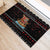 Vikings Christmas Rubber Doormat Santa Warrior on The Viking Ship with Xmas and Snowflake Pattern - Wonder Print Shop