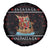 Vikings Christmas Spare Tire Cover Santa Warrior on The Viking Ship with Xmas and Snowflake Pattern - Wonder Print Shop