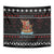 Vikings Christmas Tapestry Santa Warrior on The Viking Ship with Xmas and Snowflake Pattern - Wonder Print Shop
