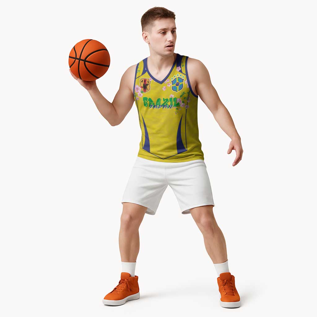 Custom Brazil Mashup Japan Football Cultural Basketball Jersey - Wonder Print Shop