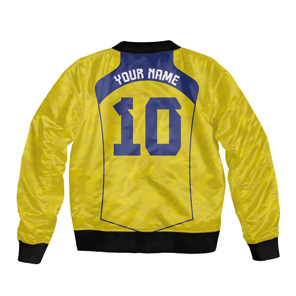 Custom Brazil Mashup Japan Football Cultural Bomber Jacket - Wonder Print Shop