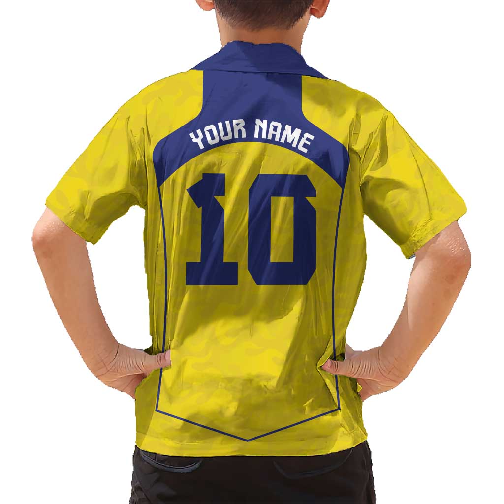 Custom Brazil Mashup Japan Football Cultural Kid Hawaiian Shirt - Wonder Print Shop