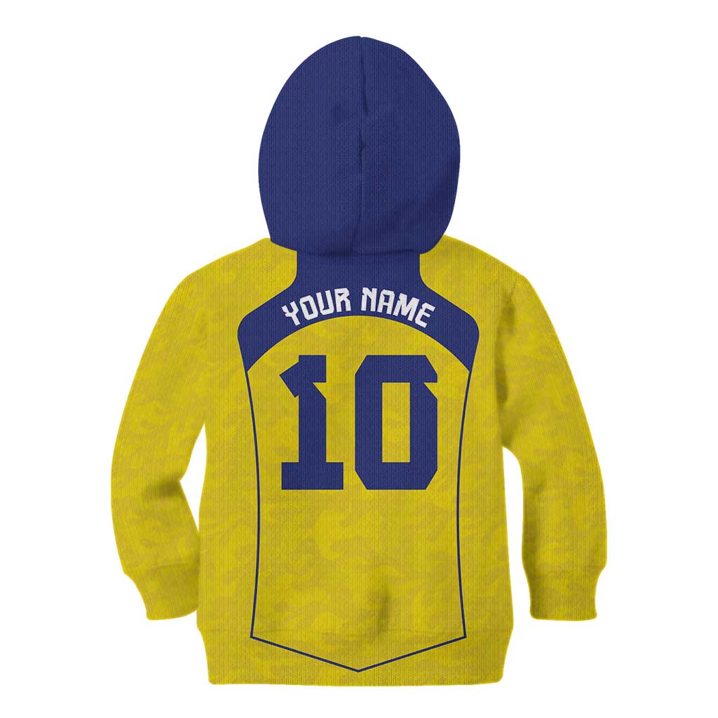 Custom Brazil Mashup Japan Football Cultural Kid Hoodie - Wonder Print Shop