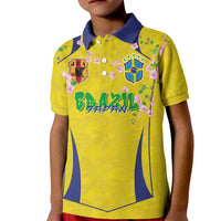 Custom Brazil Mashup Japan Football Cultural Kid Polo Shirt - Wonder Print Shop