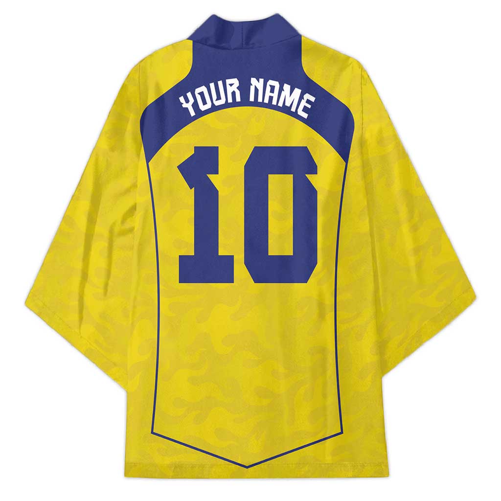 Custom Brazil Mashup Japan Football Cultural Kimono - Wonder Print Shop