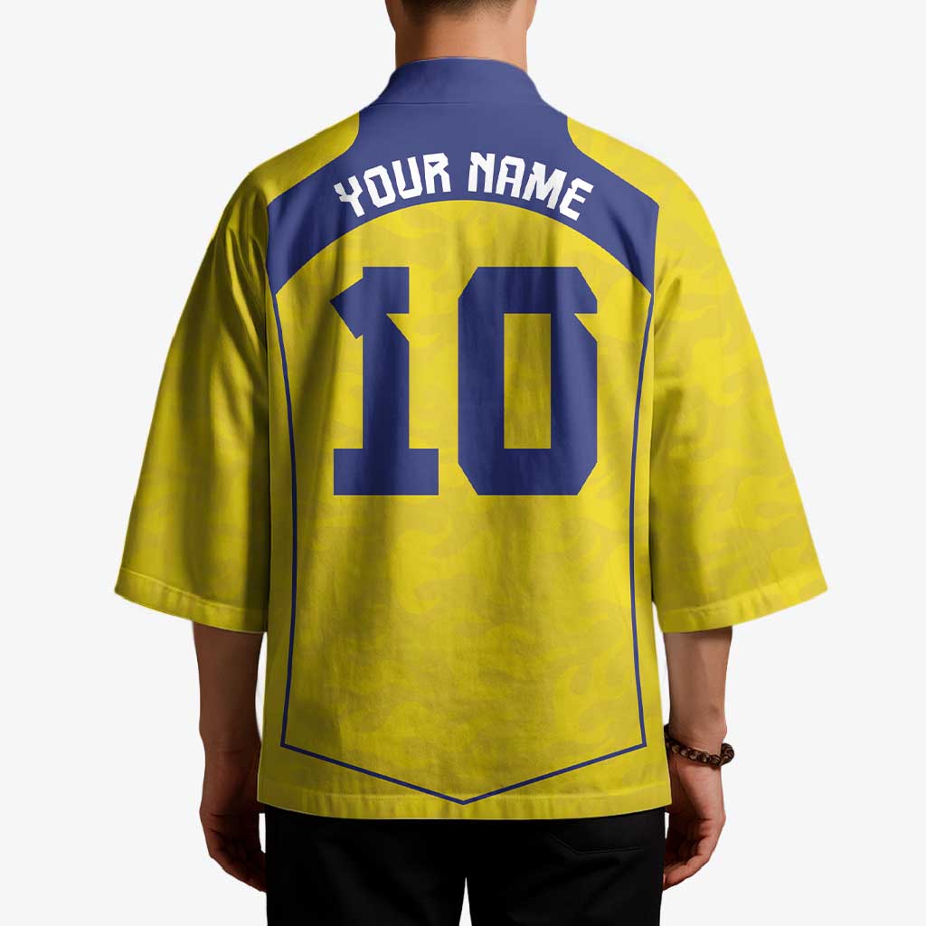 Custom Brazil Mashup Japan Football Cultural Kimono - Wonder Print Shop