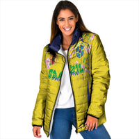 Custom Brazil Mashup Japan Football Cultural Padded Jacket - Wonder Print Shop