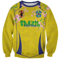 Custom Brazil Mashup Japan Football Cultural Sweatshirt - Wonder Print Shop