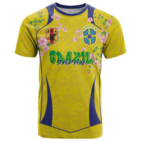 Custom Brazil Mashup Japan Football Cultural T Shirt - Wonder Print Shop