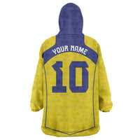 Custom Brazil Mashup Japan Football Cultural Wearable Blanket Hoodie - Wonder Print Shop