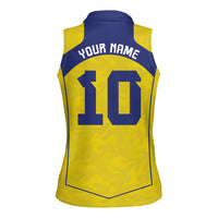 Custom Brazil Mashup Japan Football Cultural Women Sleeveless Polo Shirt - Wonder Print Shop