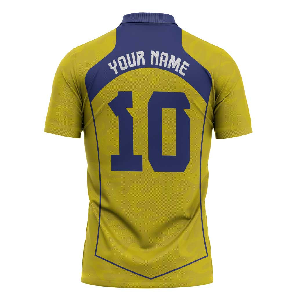 Custom Brazil Mashup Japan Football Cultural Zipper Polo Shirt - Wonder Print Shop