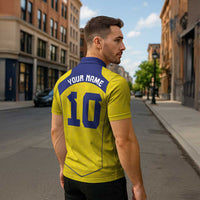 Custom Brazil Mashup Japan Football Cultural Zipper Polo Shirt - Wonder Print Shop