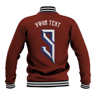 Custom Norwegian Football Baseball Jacket Norse Inspired Red Color - Wonder Print Shop