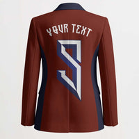 Custom Norwegian Football Blazer Norse Inspired Red Color - Wonder Print Shop
