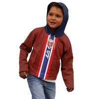 Custom Norwegian Football Kid Hoodie Norse Inspired Red Color - Wonder Print Shop