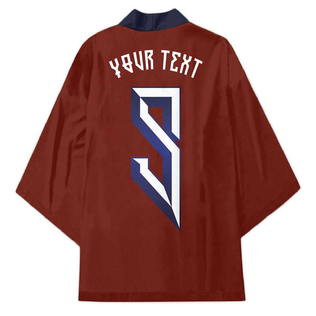 Custom Norwegian Football Kimono Norse Inspired Red Color - Wonder Print Shop